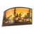 Rustic Lodge Steel Flush Mounted Sconce