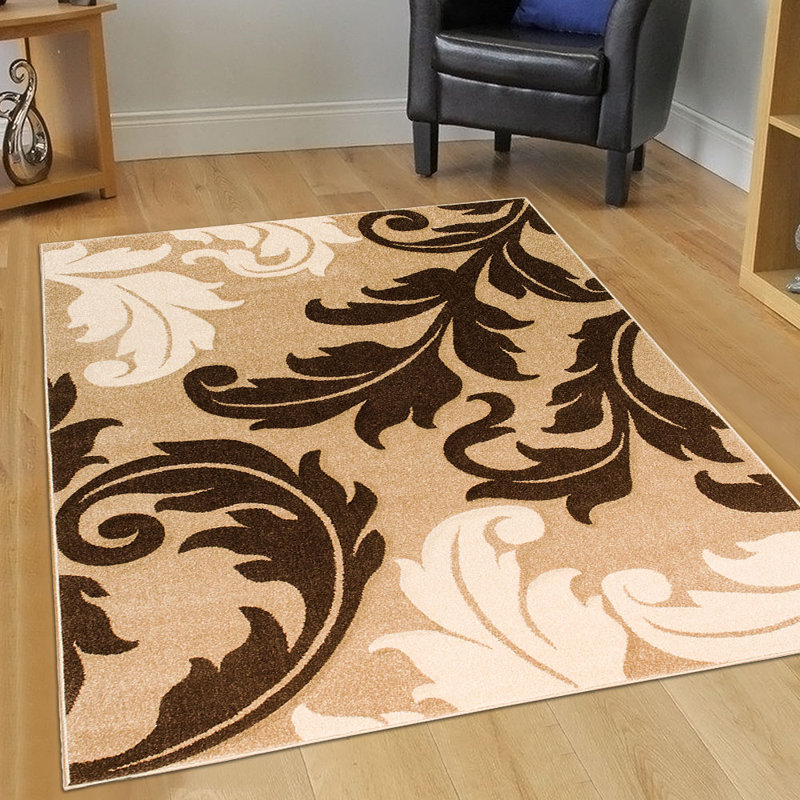 Floral Indoor Rug, Rectangle 5'2" x 7'2"