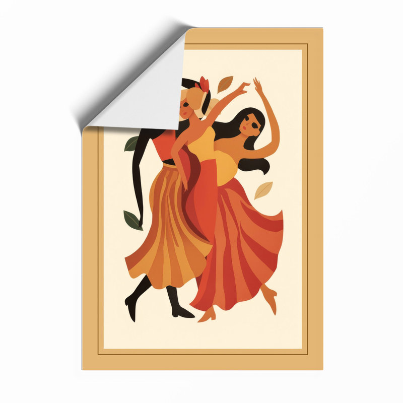 Dancing In Motion Art Deco - Print, Unframed, A1 - 84.1 x 59.4 cm