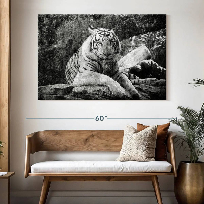 Crowle Textured Tiger, 34" H x 51" W