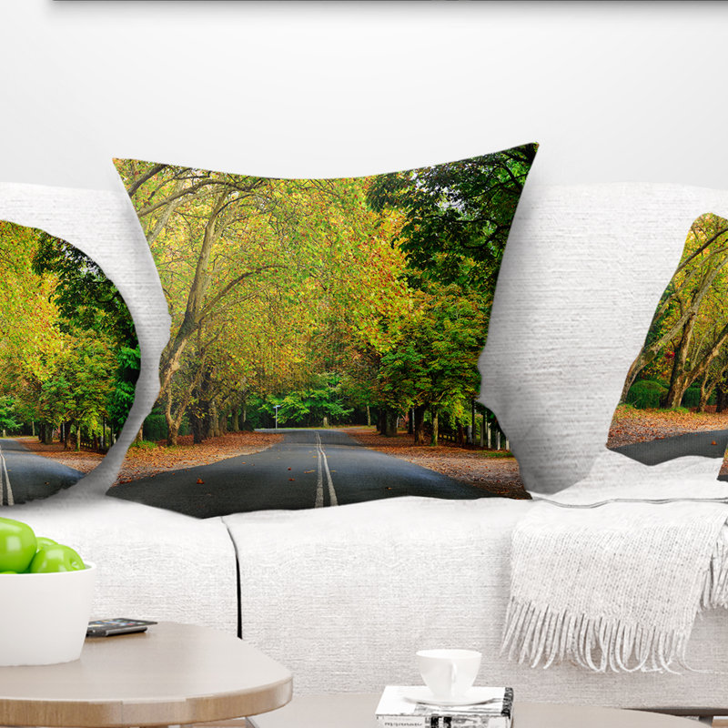 Housse de coussin rectangulaire et insert Road Over, Carrée 18 po x 18 po