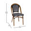 Ensemble bistro commercial avec table et chaises Rylan-890244291-931391805