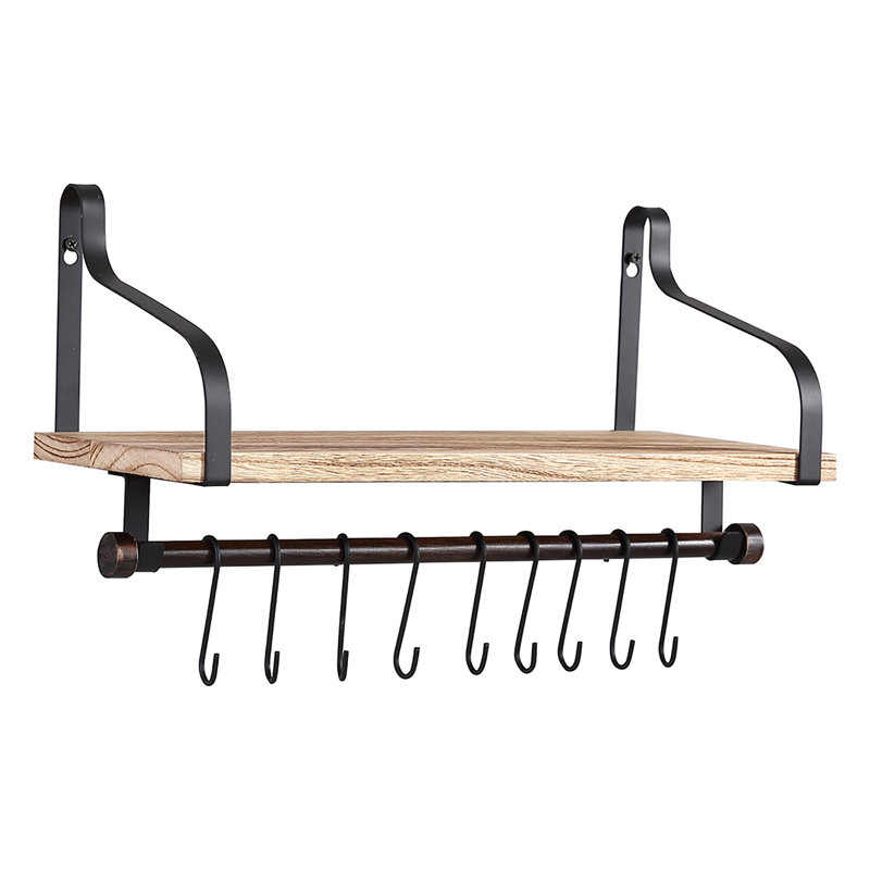 Alihan Wood Bracket Shelf