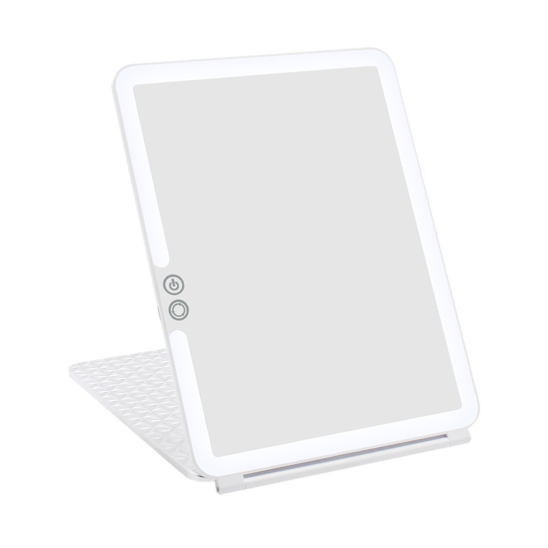 Miroir de maquillage Alven Fleur, Blanc