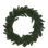 Pre-Lit Battery Operated Lush Pine Artificial Christmas Wreath - 24" - Clear Lights