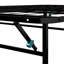 Structure de lit pliable en acier noir, taille simple, sans outil