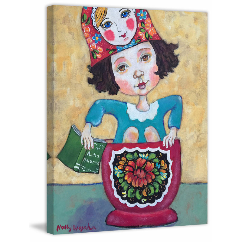"Pretty Russian Doll" Print on Wrapped Canvas, 31" H x 24" W x 1.5" D