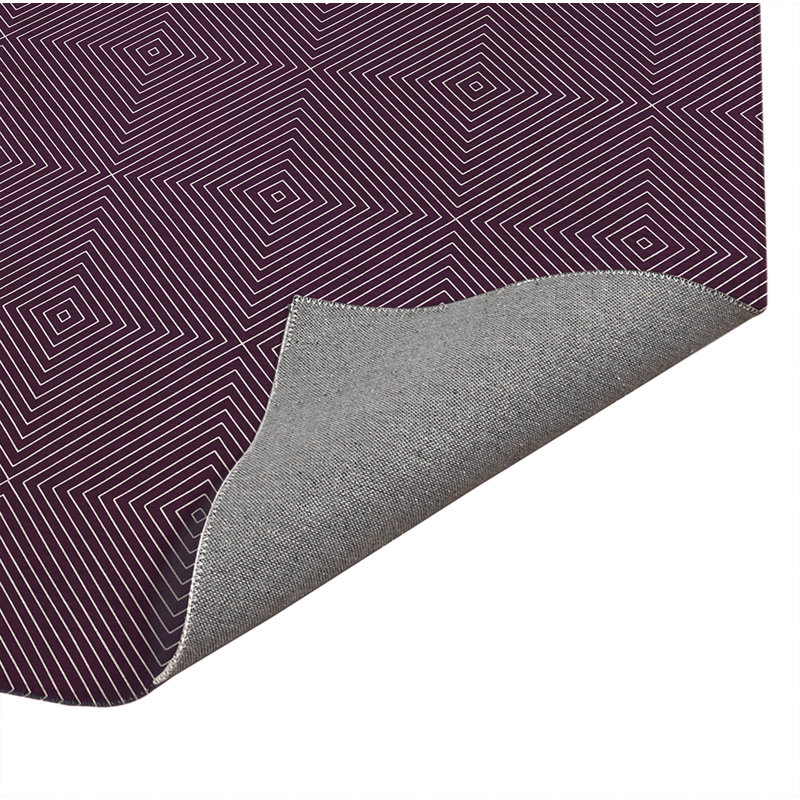 Eye Chev Low Profile Kitchen Mat, Eggplant, Rectangle 5' x 7'