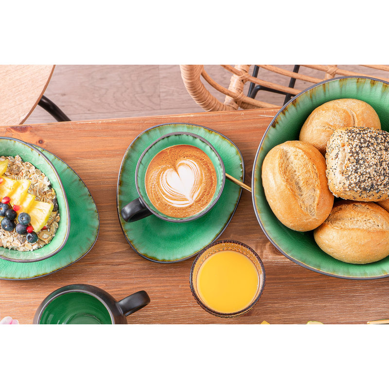 Ruffin Piece Handmade Stoneware Dinnerware Set - Service for 4