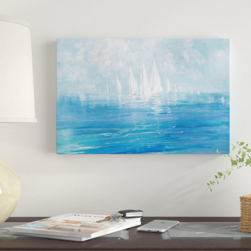 « set voile », impression sur toile, H 12 po x l 18 po x P 1,5 po, Pas de tapis, Toile tendue