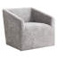 Fauteuil pivotant 360 ° en gris chenille - Rehaussez l'ambiance moderne et fonctionnelle de votre cinéma maison-420167062