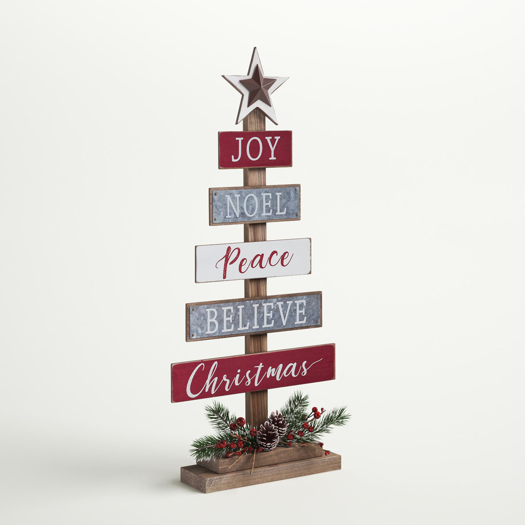 Christmas Sign Table Tree Décor The Holiday Aisle®