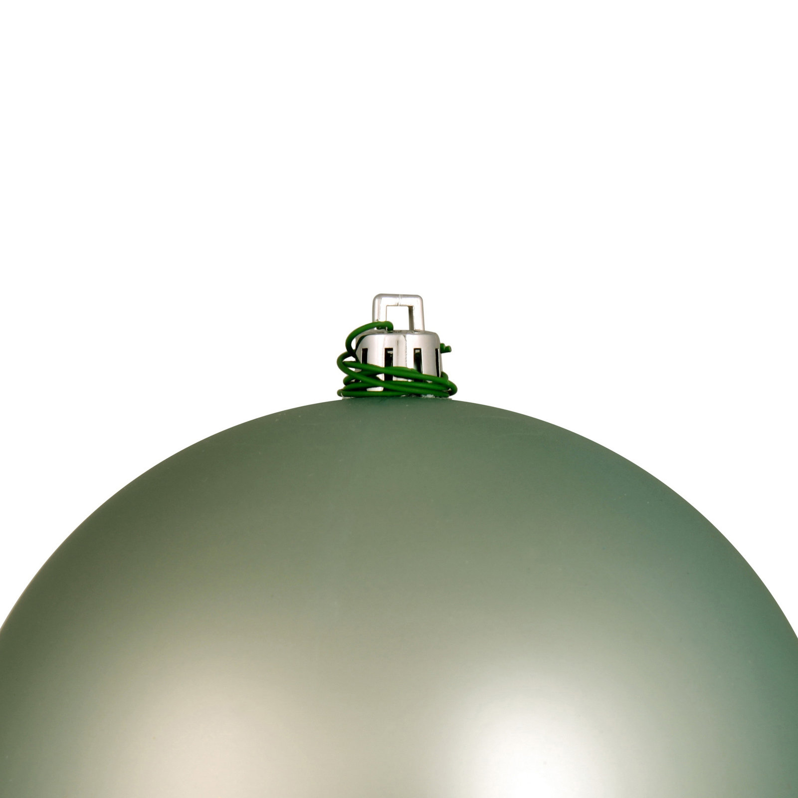 Holiday Décor Ball Ornament, 3" H x 3" W x 3" D, Matte Frosty Mint