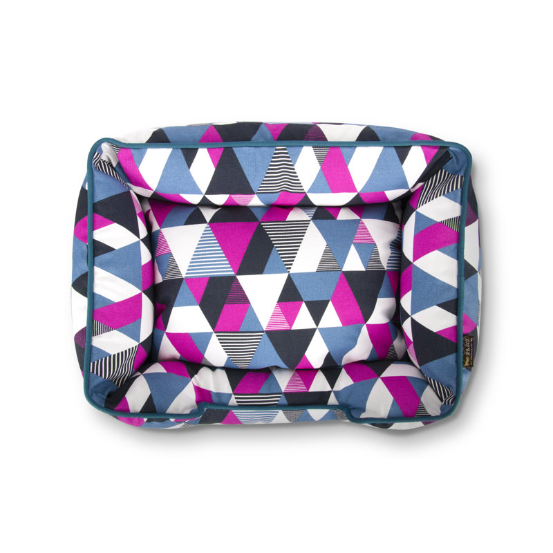 Mosaic Cotton Bolster Pet Bed, Extra Large (37" W x 44" D x 10" H)