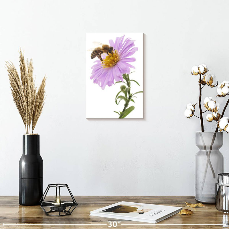 Brampt Bee On Flower, 12" H x 8" W