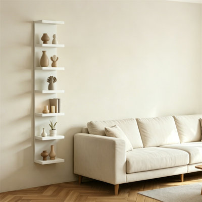 Tablette flottante murale 7 niveaux