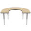 Table d'activité 60 "x 66" en forme de T avec pieds réglables-580520423-592723504-538156476