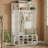 Barneston 51.2" W Hall Tree with Bench and Shoe Storage-1983434952