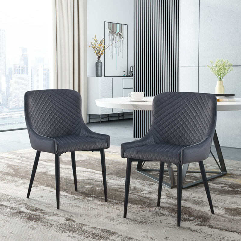 Amaty 49cm H Velvet Upholstered Side Chair
