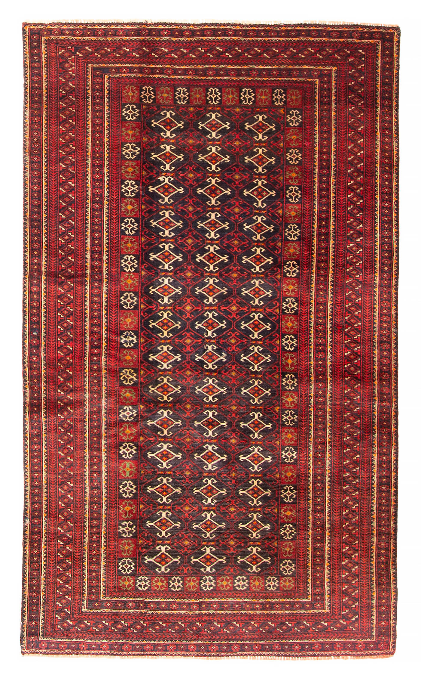 Bungalow Rose Teimani Dark Red Rug 3'7