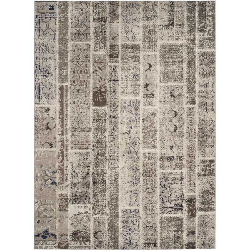Amrane Performance Geometric Rug, Rectangle 9' x 12'