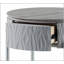 Table de bout à finition brillante et chromée yukino avec design moderne et rangement pratique