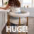 24" Beige Boucle Counter Stool with Arm
