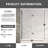 Flora 42" W X 55" H Frameless Bi-Fold Folding Tub Door With Clear Glass-110468947