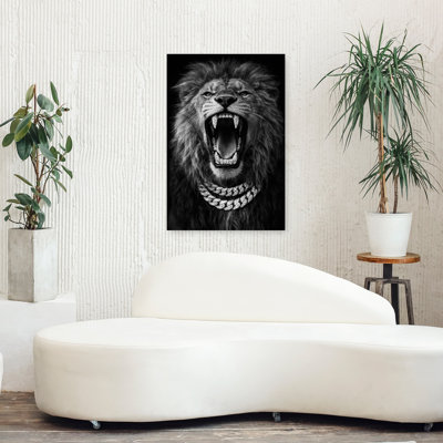 Roaring Lion Abstract Contemporary Wall Art