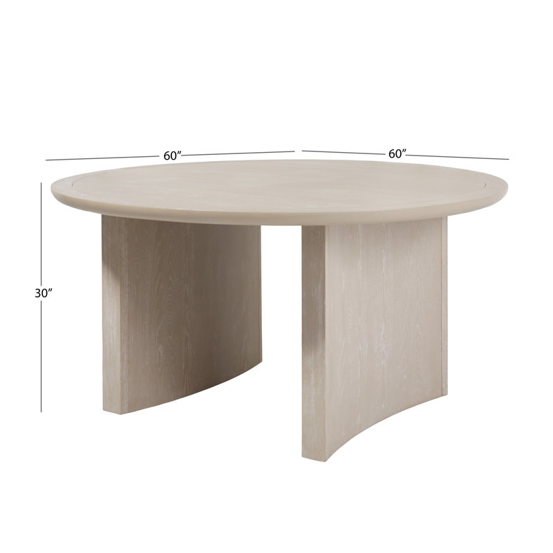 Aruna Oak Round Dining Table