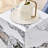 Modern Coffee Table With Marble Textured Patterns