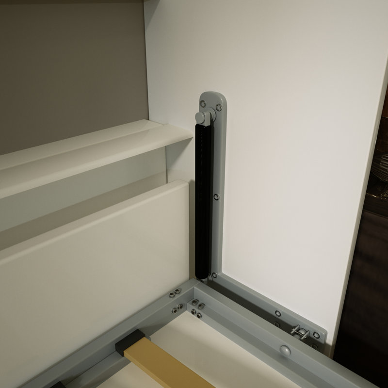 Lit avec tablette pour la chambre à coucher - Construction et design moderne avec tiroirs peu encombrants