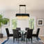 Lustre moderne moderne en cristal K9 ovale à trois couches, réglable en hauteur