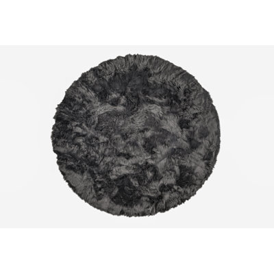 Tapis rond en fausse fourrure Clarra