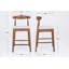 Tabourets de style Mid-Century moderne avec des pieds en bois robustes et des sièges confortables pour diverses pièces-253848243-253848240