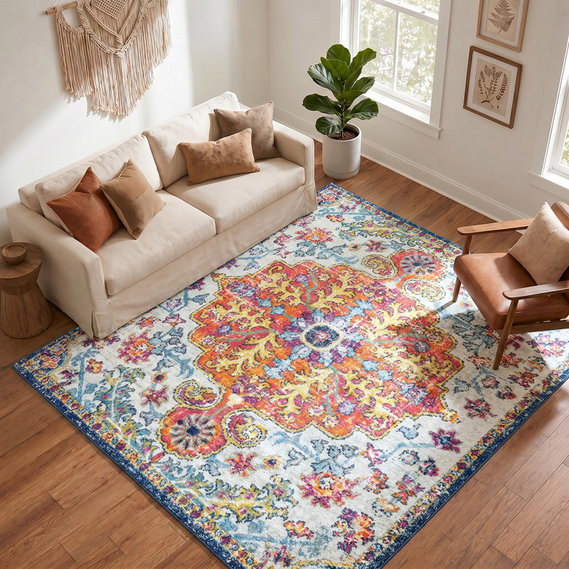 Wynings Oriental Area Rug, Square 200 cm