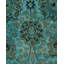 Tapis bleu noué à la main de conception unique Holsworth - bleu