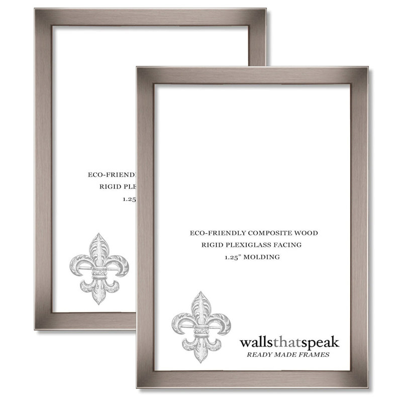 Picture Frame For Puzzles Posters Photos Or Artwork (2-Pack) 1, 6" W x 6" H, Silver