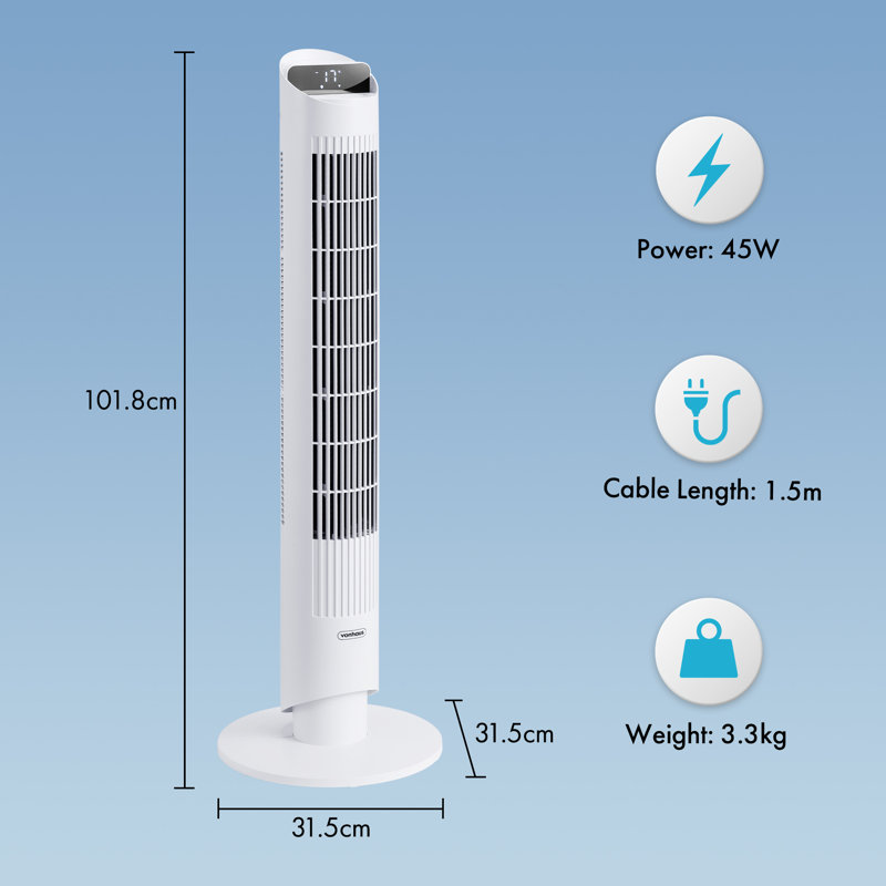 Vonhaus Tower Fan 40" With Wifi