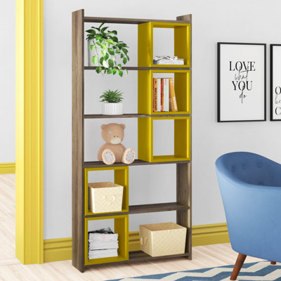 Lene 170cm H x 80cm W Geometric Bookcase