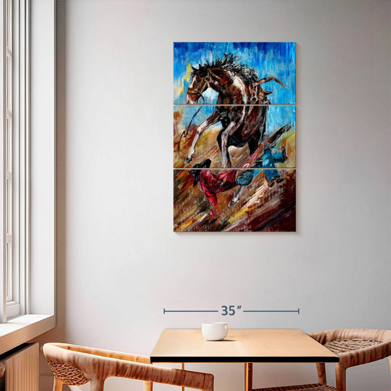 Lelar Fallen Cowboy, 57" H x 36" W