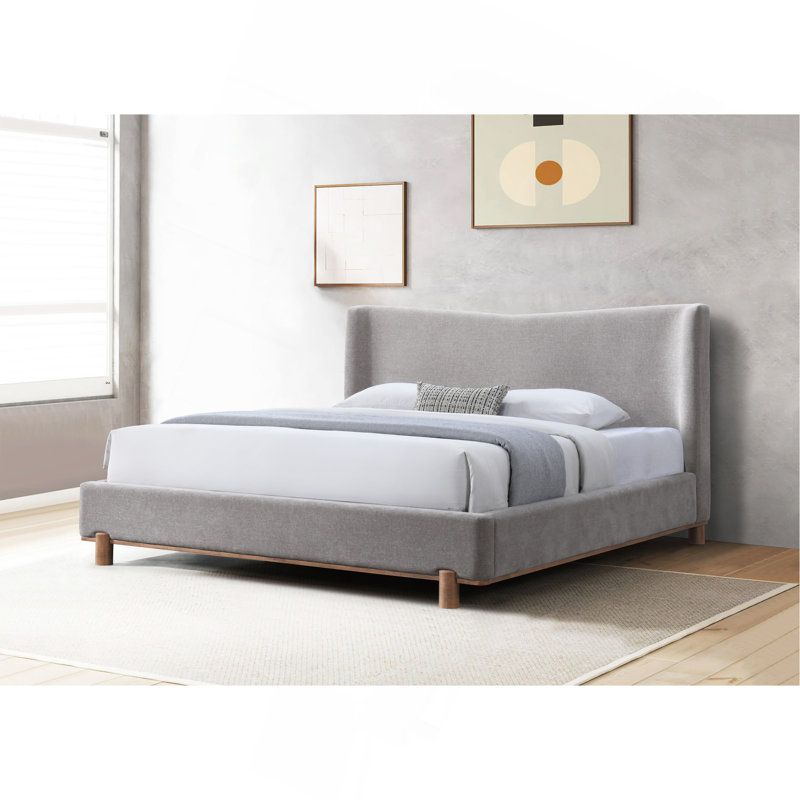 Melbourne Gray Chenille Bed, King