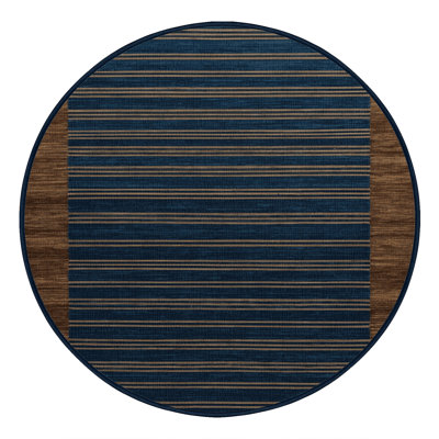 Tapis gris à rayures horizontales lavable à la machine