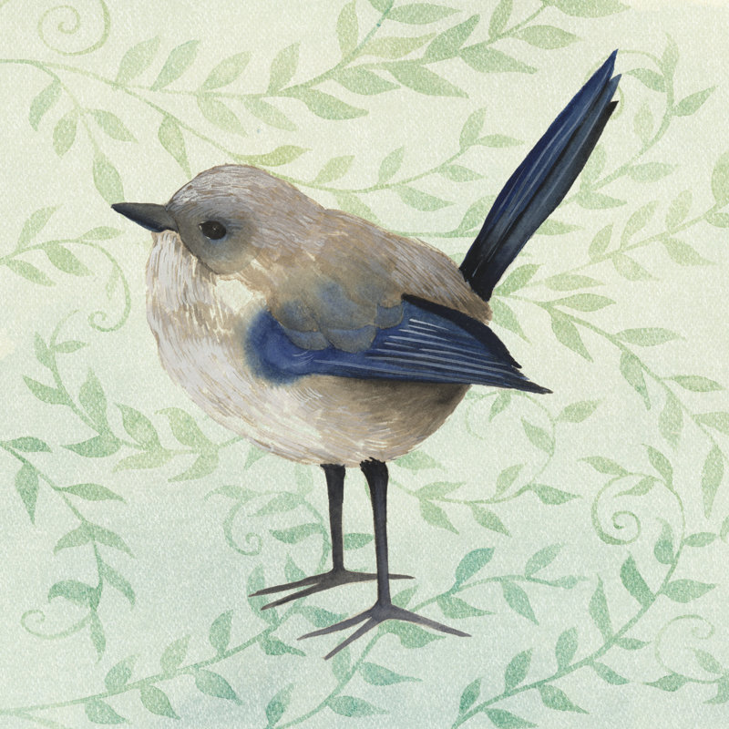Petit oiseau III, H 30 po x l 30 po x P 1,25 po