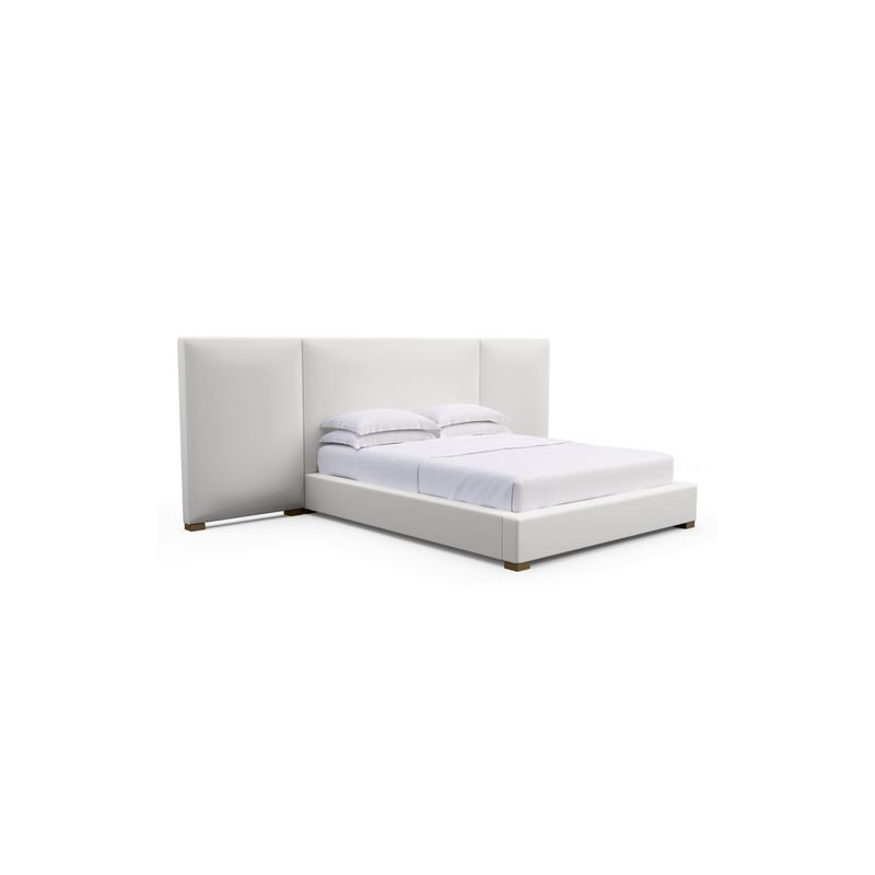 Prospect Upholstered Bed, Queen, Crushed Velvet Graphite, Weathered