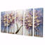 «Tree Blossoming With White Flowers I», ensemble de 5 décorations murales florales-1516470742