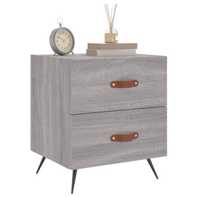 Hilaire 40cm W Iron Bedside Table