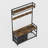 33.1" Wide Hall Tree With 2 Movable Drawers, Shoe Storage, Shelves And Garment Racks