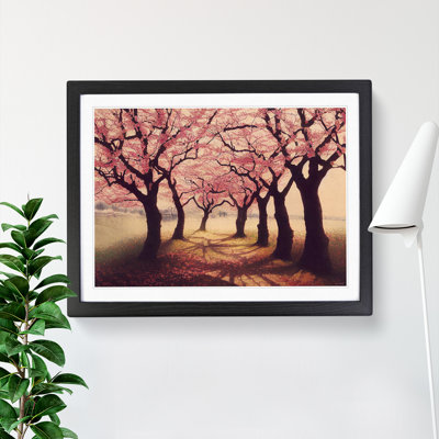 Serene Cherry Blossom Trees - Single Picture Frame Painting