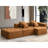 Shaped Modular Sectional Sofa, Minimalist Corduroy Floor Couch Set, Convertible Foam-Filled Cloud Compressed Couch For Living Room, 3 PC Free Combination, No Assembly Required-1952724503